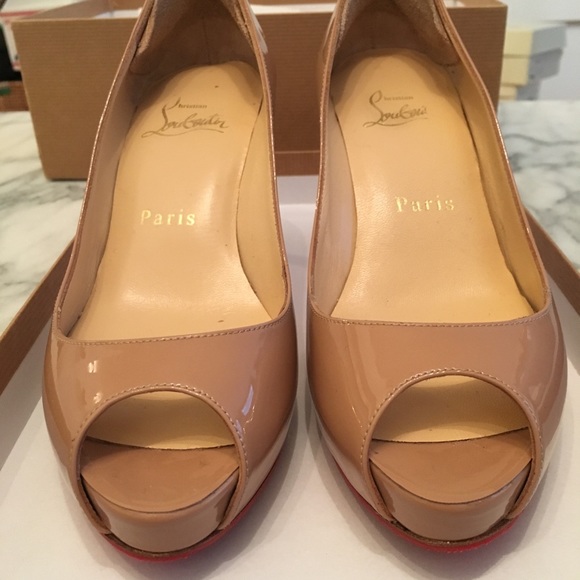 Christian Louboutin No Matter 85 Patent sz5.5 - Picture 2 of 6